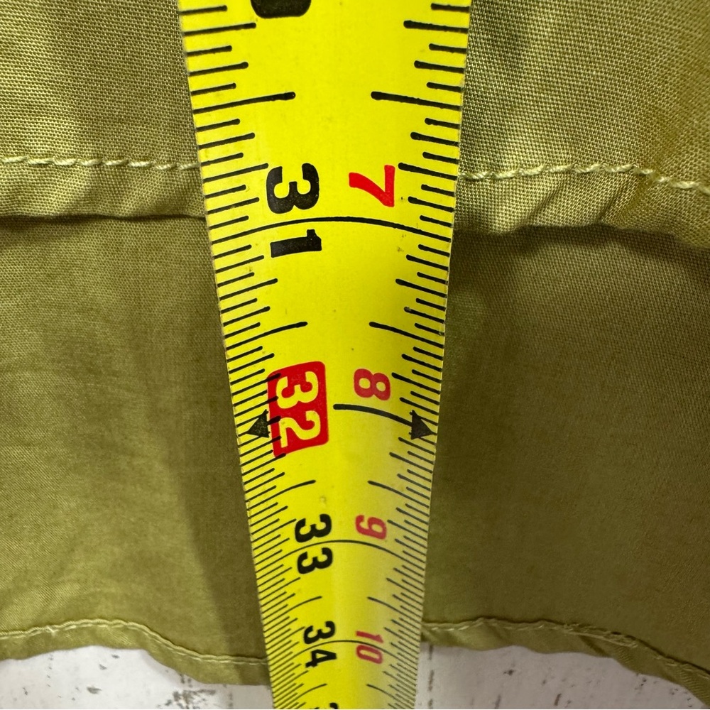 Maeve by Anthropologie Green Button Up Shirt High Low Pocket M Minimalist Casual - Picture 12 of 12